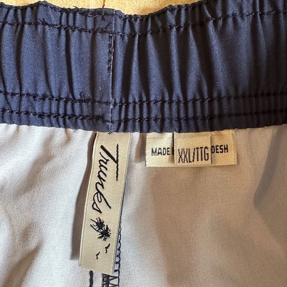 Land To Water Swim Trunks Shorts Swimwear Men’s Size XXL Blue With Pockets NEW - Picture 7 of 8